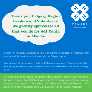 Calgary Region Volunteer Week