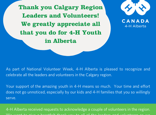 Calgary Region Volunteer Week